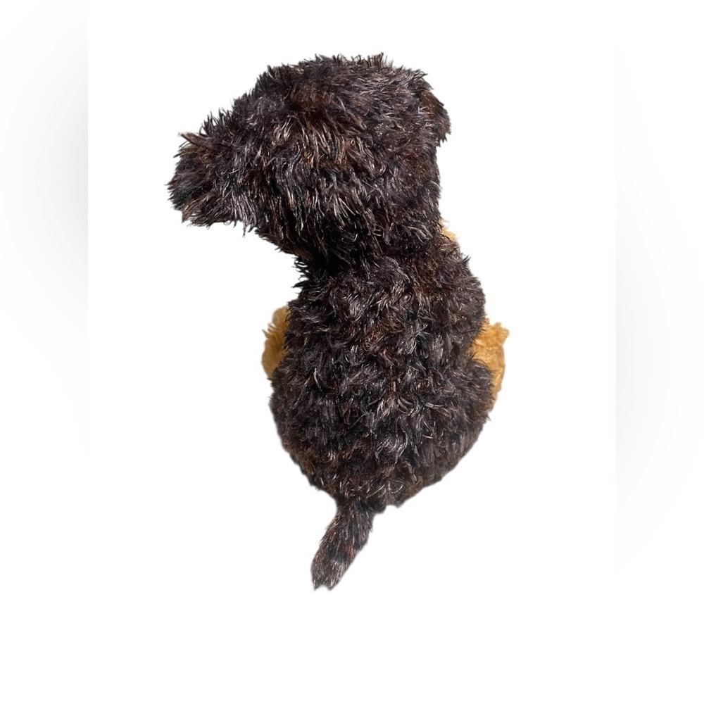 Ty Classic YAPPER Puppy Dog Black Brown Tan Fuzzy 8.5 Plush 2009 Beanie Buddy - Picture 3 of 5
